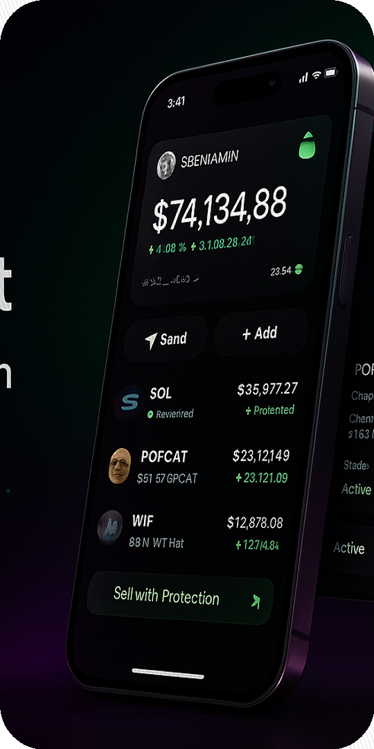 CanaryMint app in 3D phone
